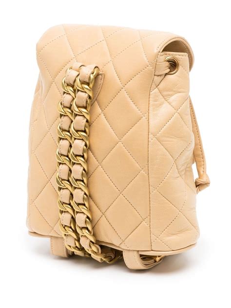 chanel yellow clear backpack|Chanel duma backpack price.